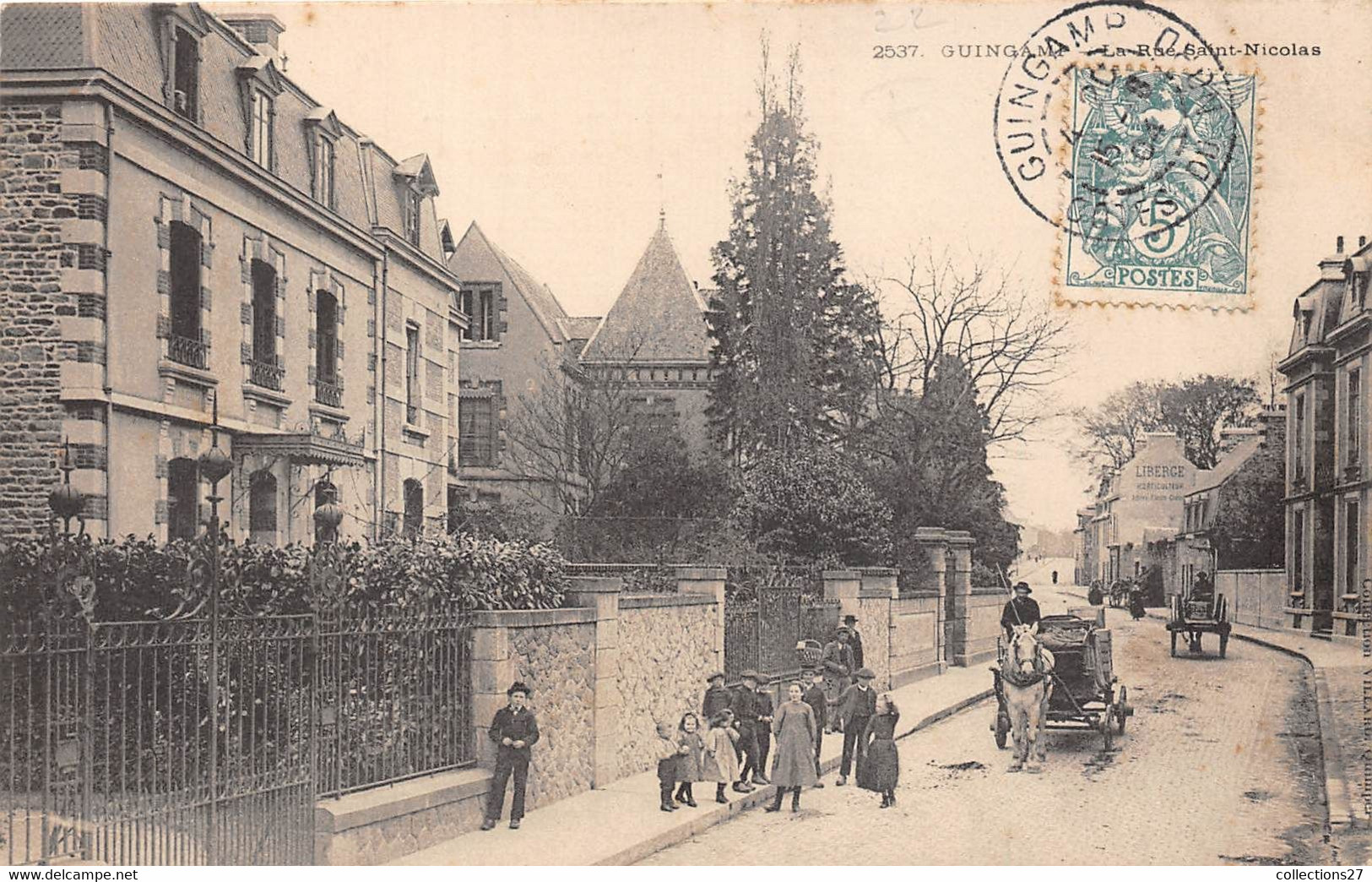 22-GUINGAMP- LA RUE SAINT-NICOLAS - Guingamp