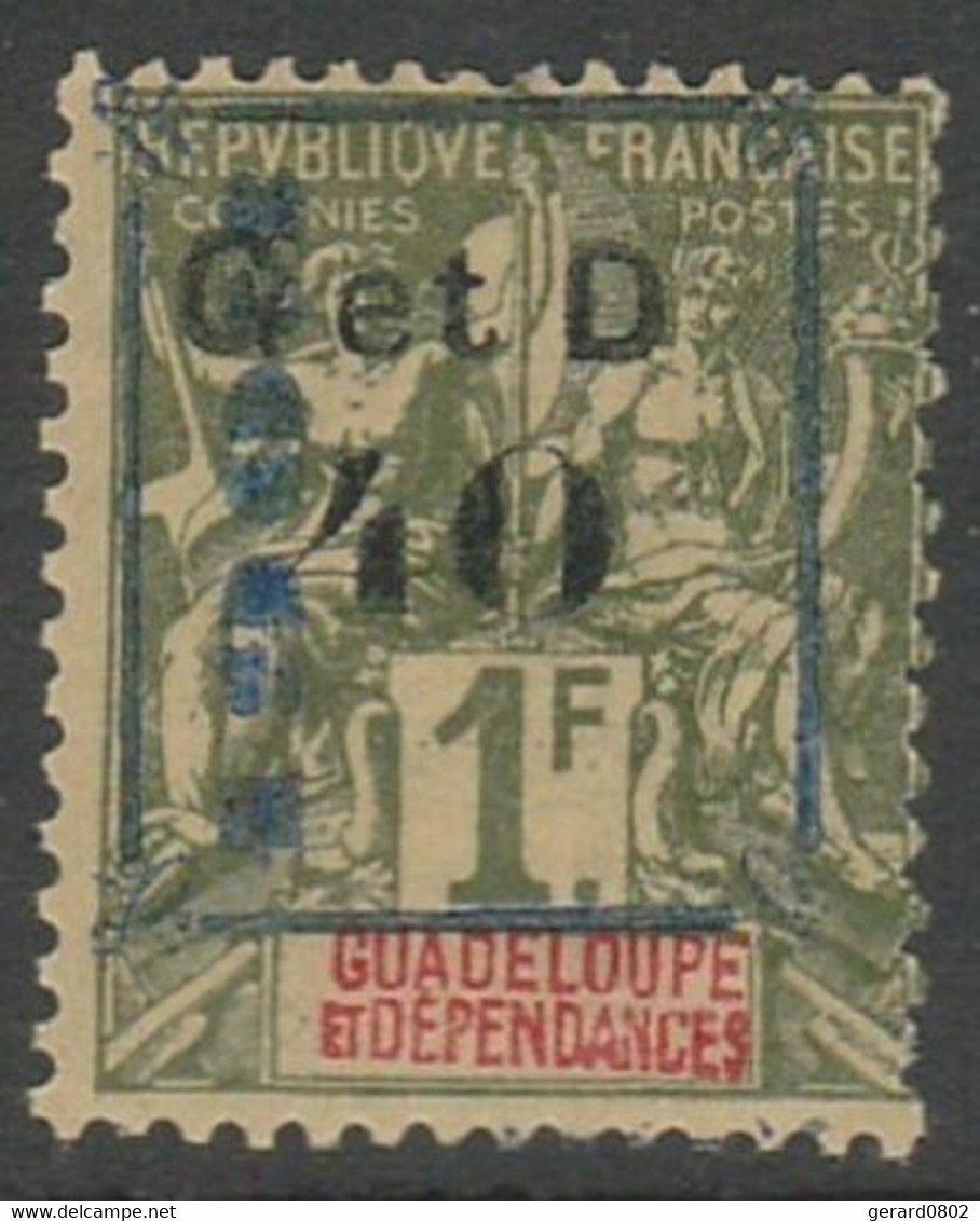 COLONIES - GUADELOUPE - N° 50bb * - Très Légére Trace De Charnière - Ungebraucht