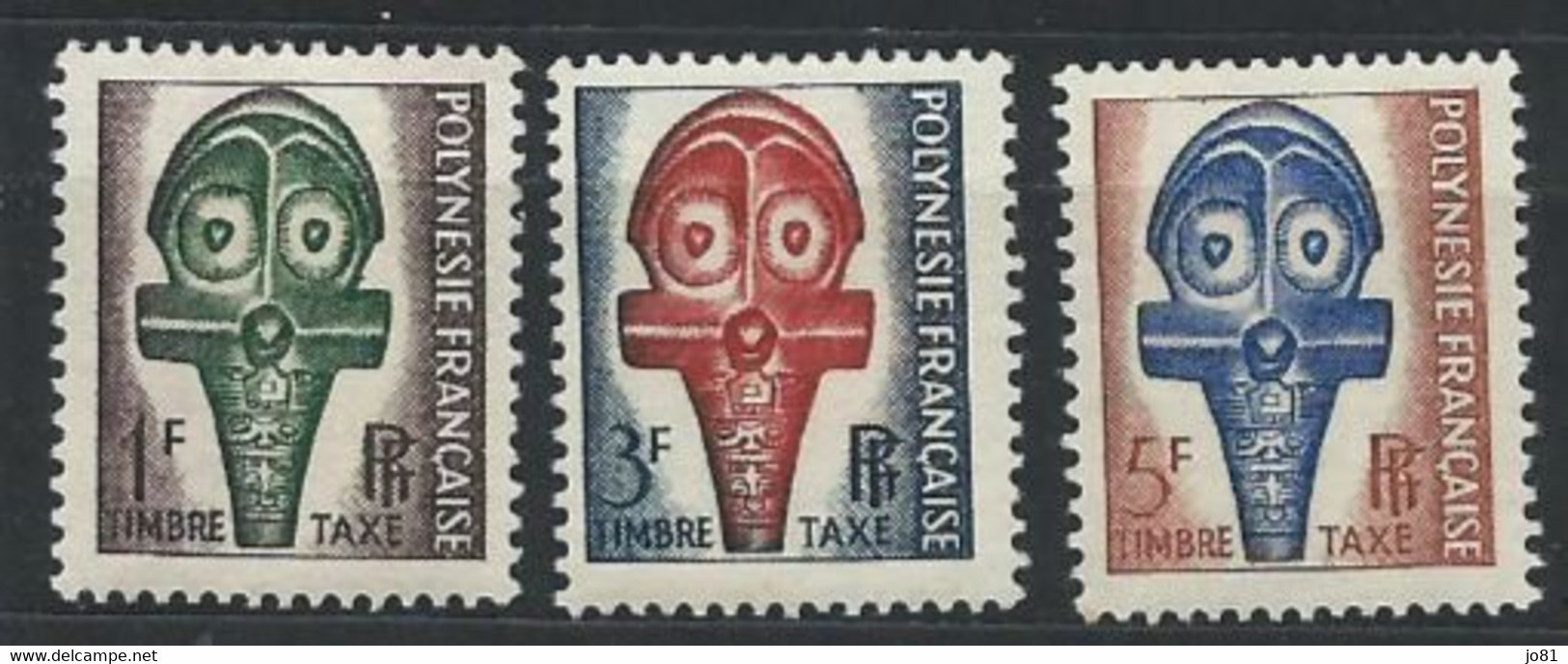 Polynésie YT Taxe 1-3 Neuf Sans Charnière - XX - MNH - Timbres-taxe