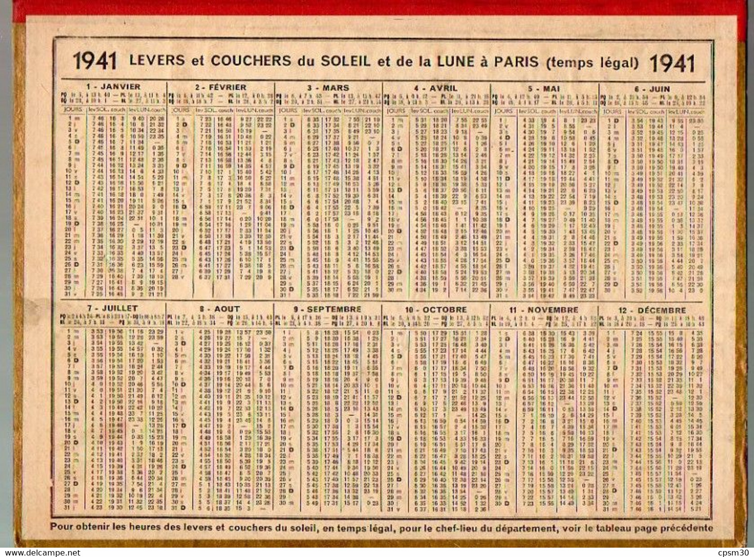 CALENDRIER GF 1941 - Un Coin Du Var, Dessin De Boudiez, Imprimeur Oller Puteaux, Calendrier Double - Grand Format : 1941-60