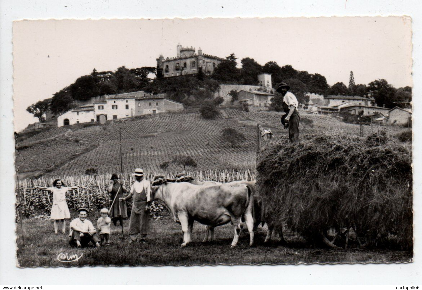 - CPSM MONTMELAS (69) - Travail Dans Les Champs (belle Animation) - Photo CIM - - Altri & Non Classificati