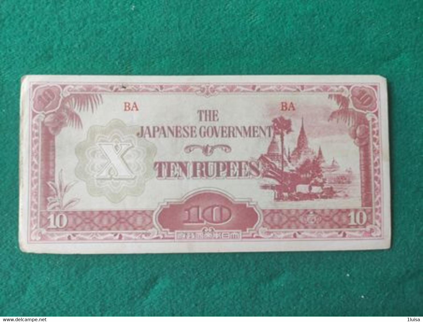 GIAPPONE 10 Rupees 1942 - Japan