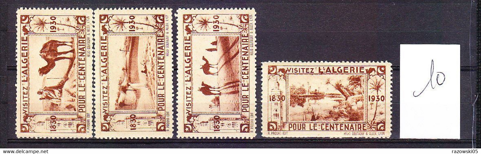 FRANCE TIMBRE VIGNETTE VIGNETTES COLONIE ALGERIE ERINNOPHILIE BICENTENAIRE 1931 - Other & Unclassified