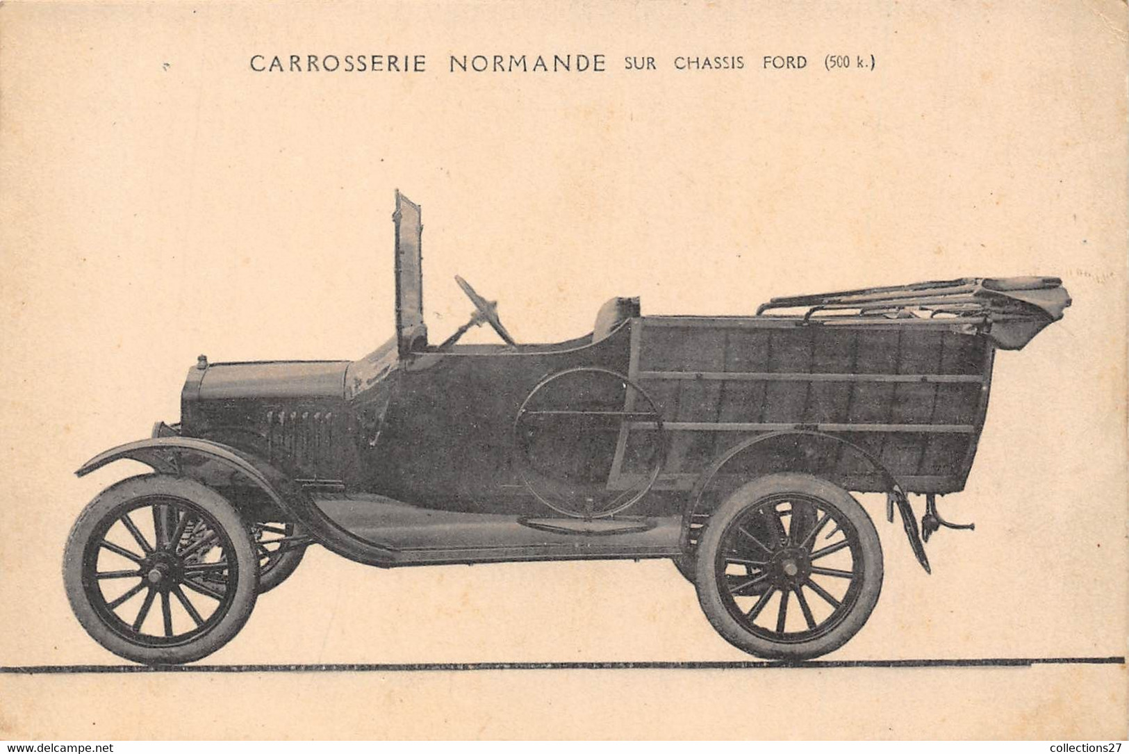 61-FLERS- CARROSSERIE NORMANDE SUR CHASSIS FORD (500 K ) - Flers