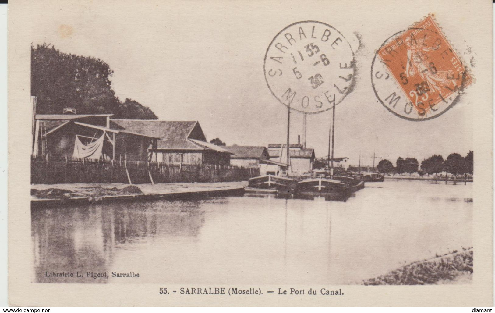 SARRALBE (57) - Le Port Du Canal - Bon état - Sarralbe