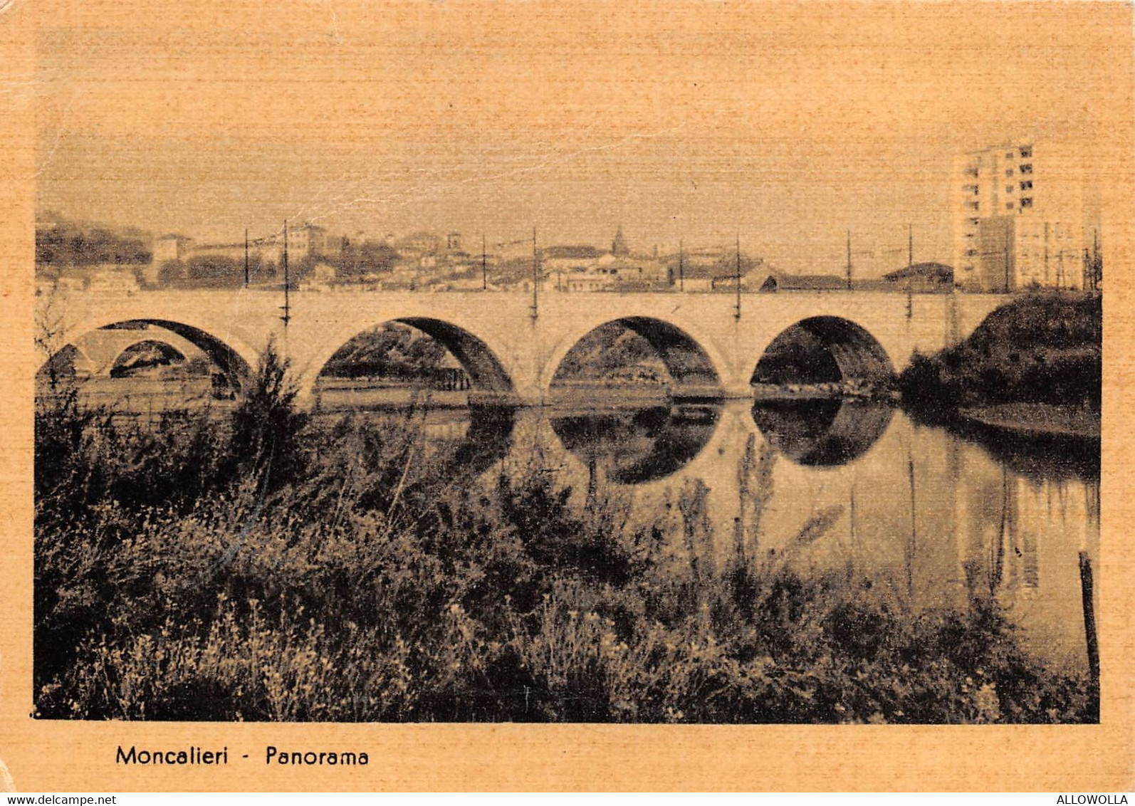 11458" MONCALIERI-PANORAMA "-VERA FOTO-CART  NON SPED. - Moncalieri