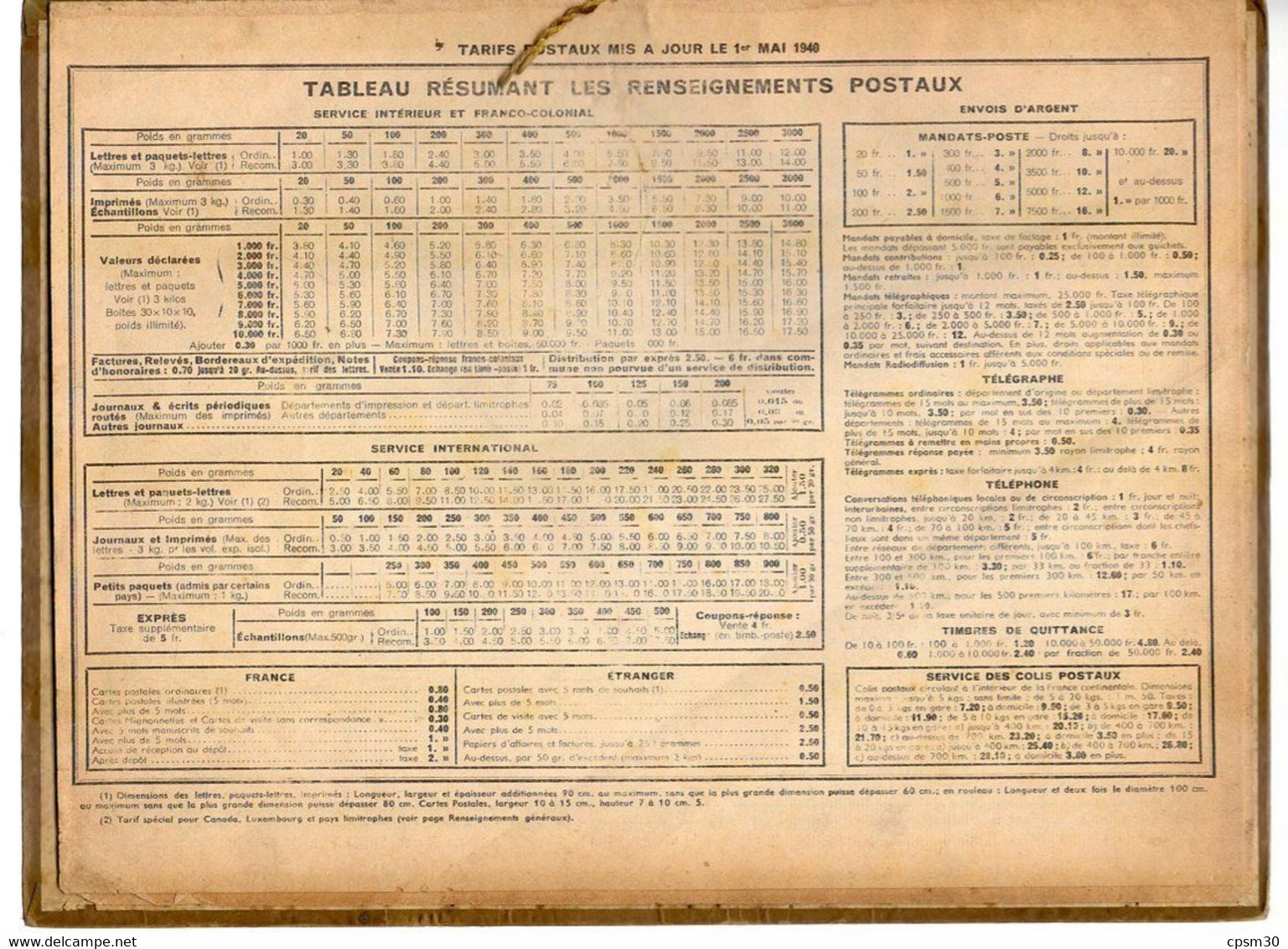 CALENDRIER GF 1941 - La Bolée De Cidre, Dessin De J.L. Bouzon, Imprimeur Oller Puteaux - Grand Format : 1941-60