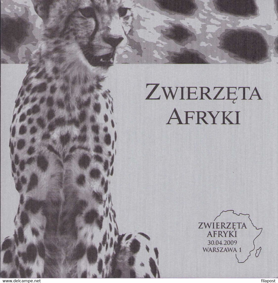Poland 2009 Mini Booklet / Animals Of Africa - Leopards, Antelopes, Zebras, Elephants, Nature / With Block MNH**F - Postzegelboekjes