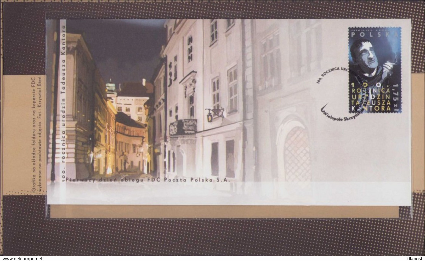 2015 Poland Souvenir Booklet / Tadeusz Kantor Reformer Painter Director Stage Designer Artist / FDC + Stamp MNH**F - Cuadernillos