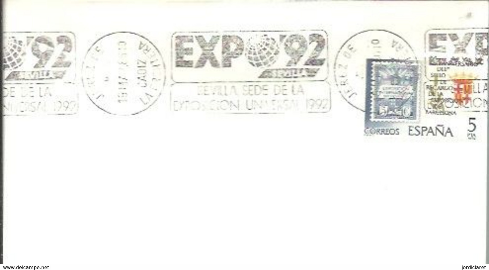 POSTMARKET ESPAÑA JEREZ DE LA FRONTERA - 1992 – Séville (Espagne)