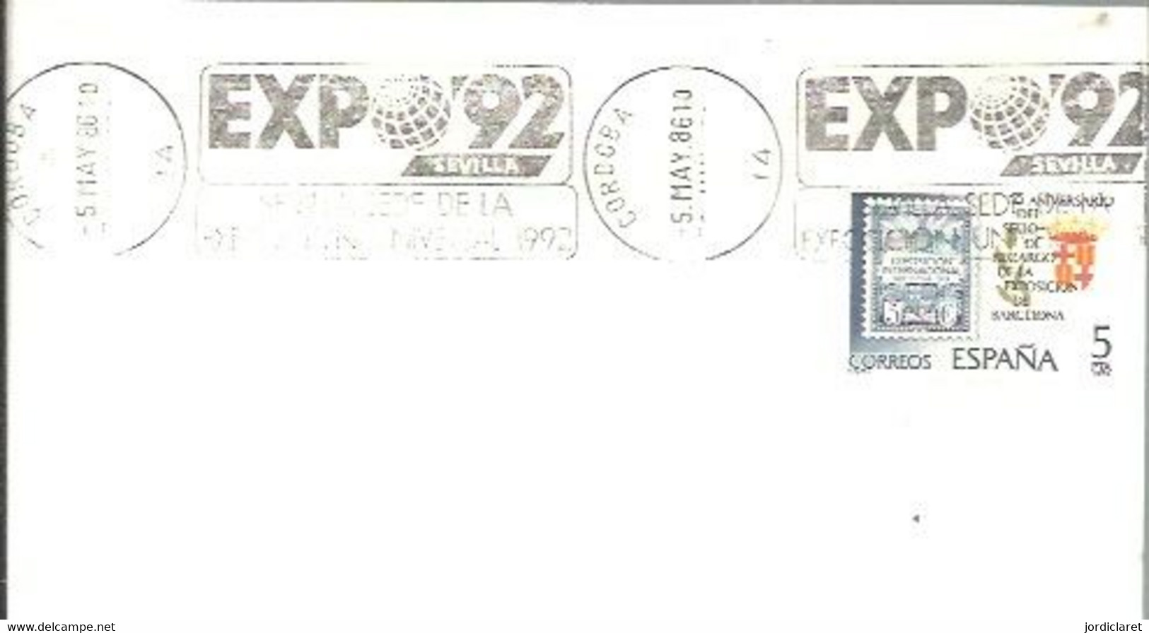 POSTMARKET ESPAÑA  CORDOBA - 1992 – Sevilla (Spanje)