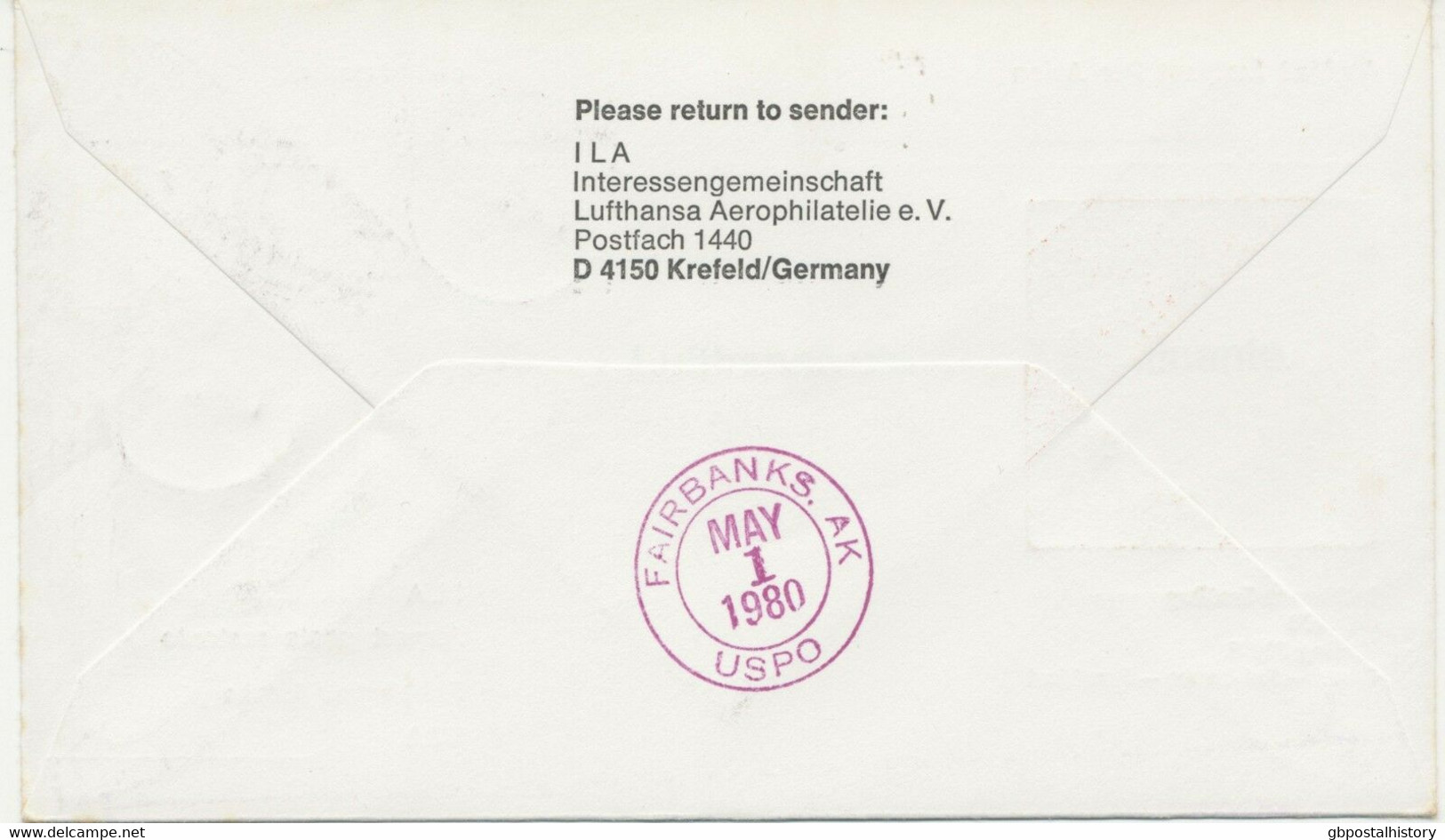 SÜDKOREA 1980 Lufthansa-Erstflug LH 4679 First Cargo Flight SEOUL–FAIRBANKS, USA - Korea, South