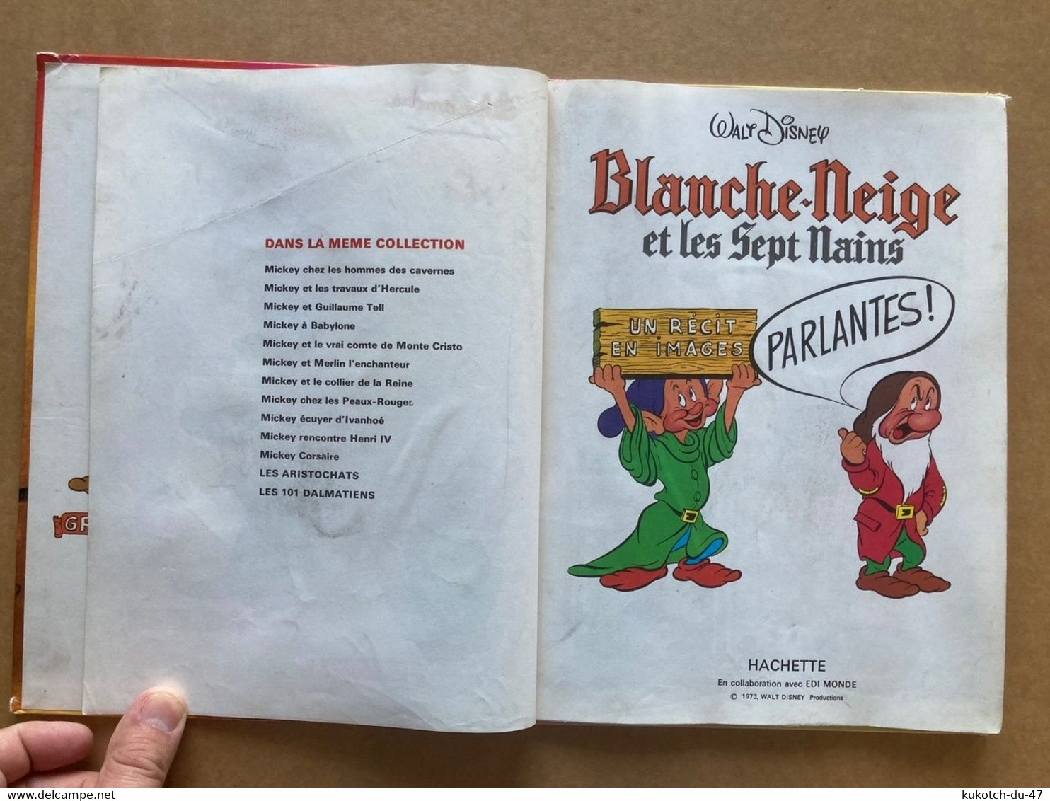 Disney - BD Blanche-Neige Et Les Sept Nains (1973) - Disney