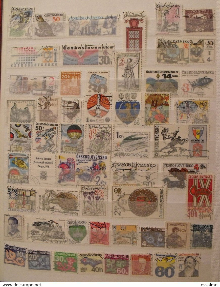 Tchécoslovaquie Ceskoslovensko. Collection De 860 Timbres Oblitérés - Lots & Serien