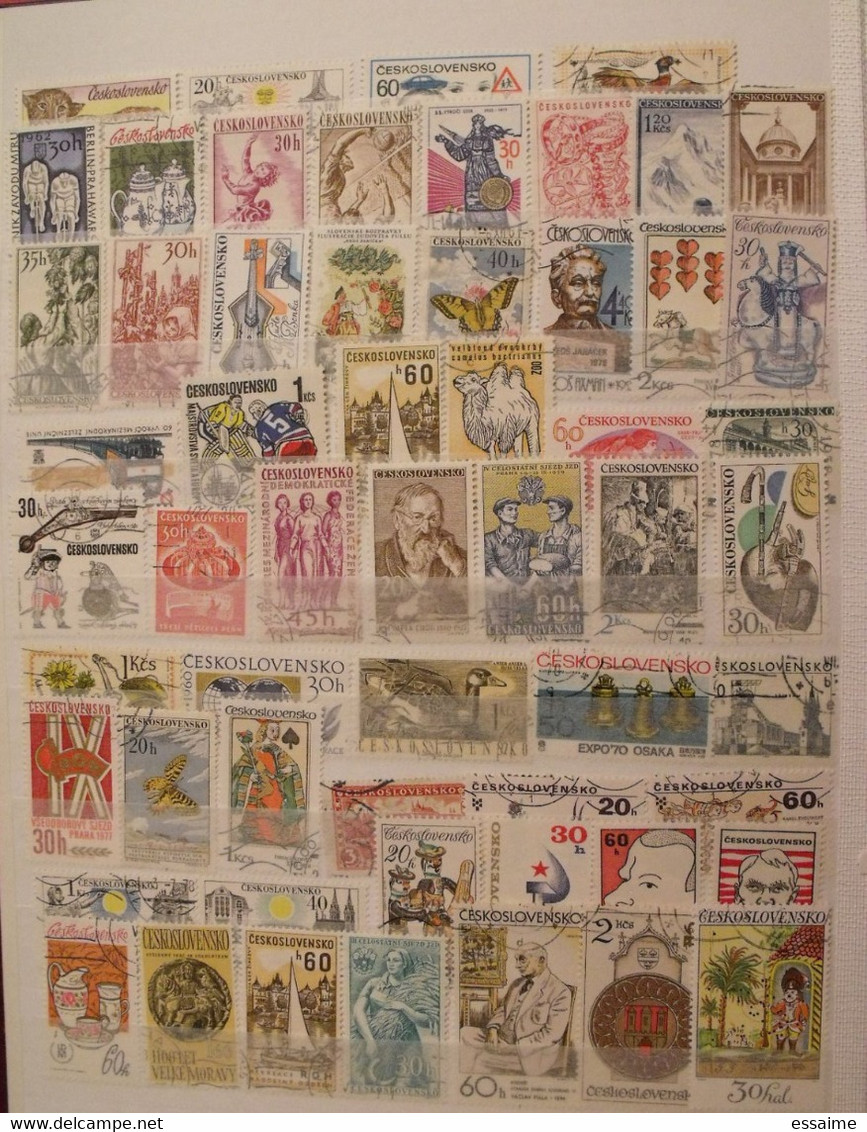 Tchécoslovaquie Ceskoslovensko. Collection De 860 Timbres Oblitérés - Collections, Lots & Séries