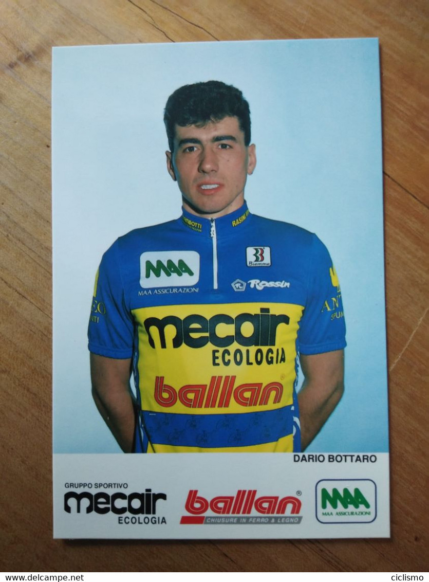 Cyclisme - Carte Publicitaire MECAIR BALLAN 1993  : BOTTARO - Ciclismo