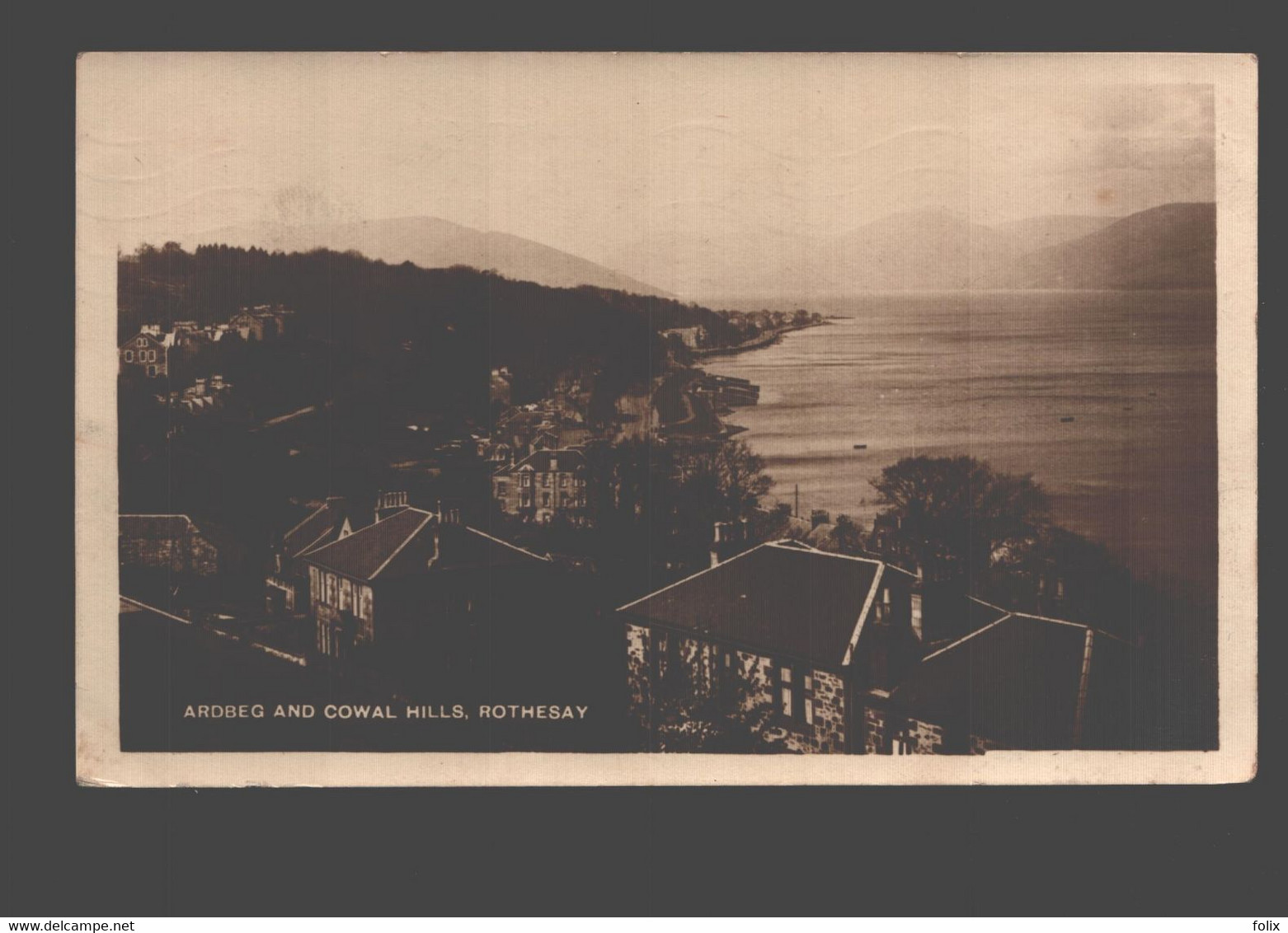 Rothesay - Ardbeg And Cowal Hills - Photo Card - 13,5 X 8,4 Cm - Bute