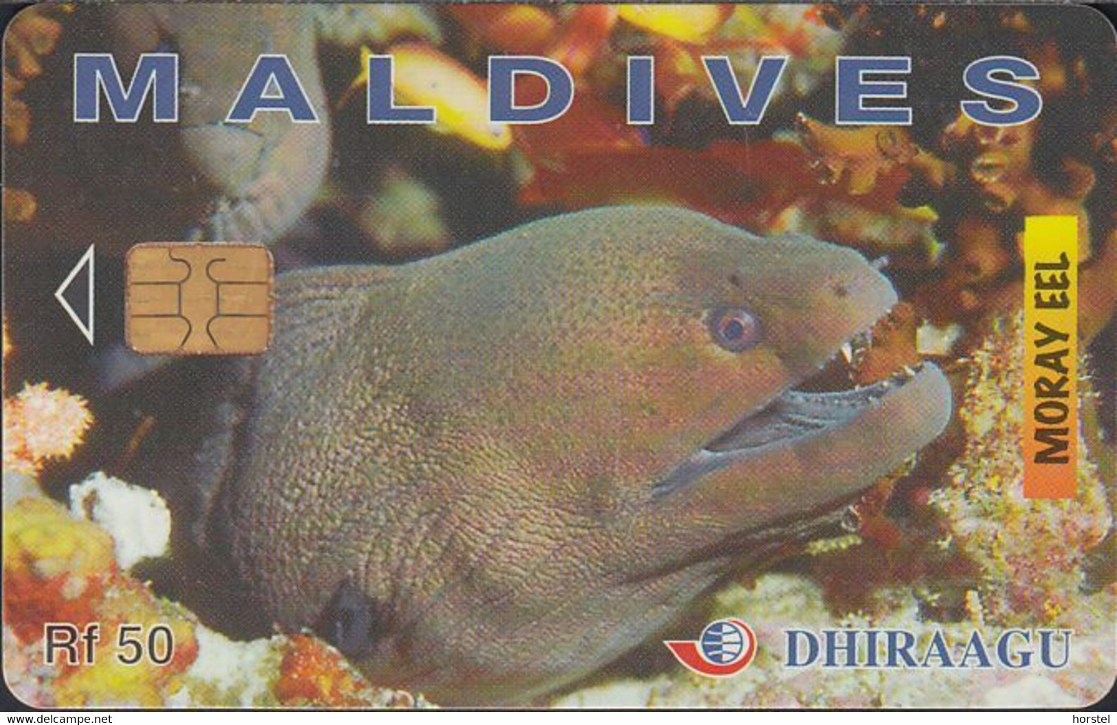 Maldiven - Chip -274MLDGIA  Moray Eel - RF50 - GPT2 - Number On Front - Maldiven