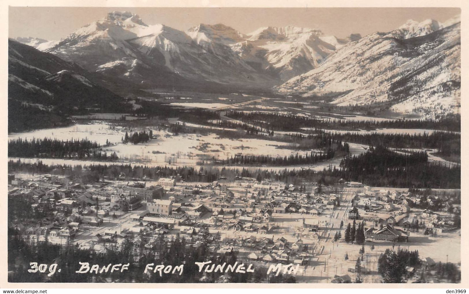 Canada - BANFF From Tunnel Mtn - Photo-Carte - Banff