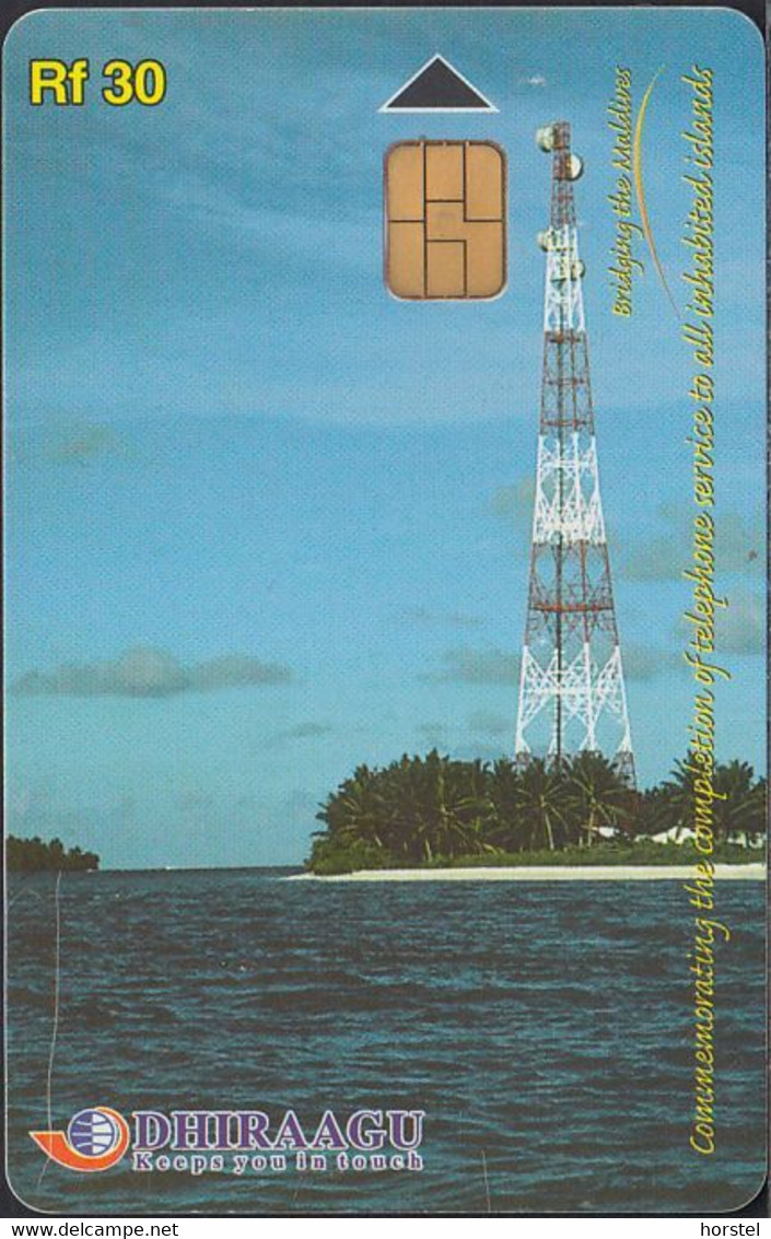 Maldiven - Chip -335MLDGIE  Telecom Tower - RF30 - GPT3 - Maldiven