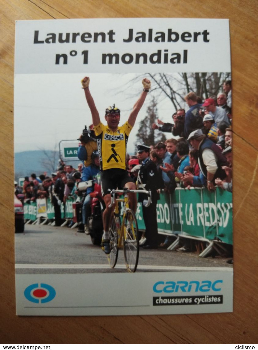 Cyclisme - Carte Publicitaire CARNAC   :  Laurent JALABERT - Cycling