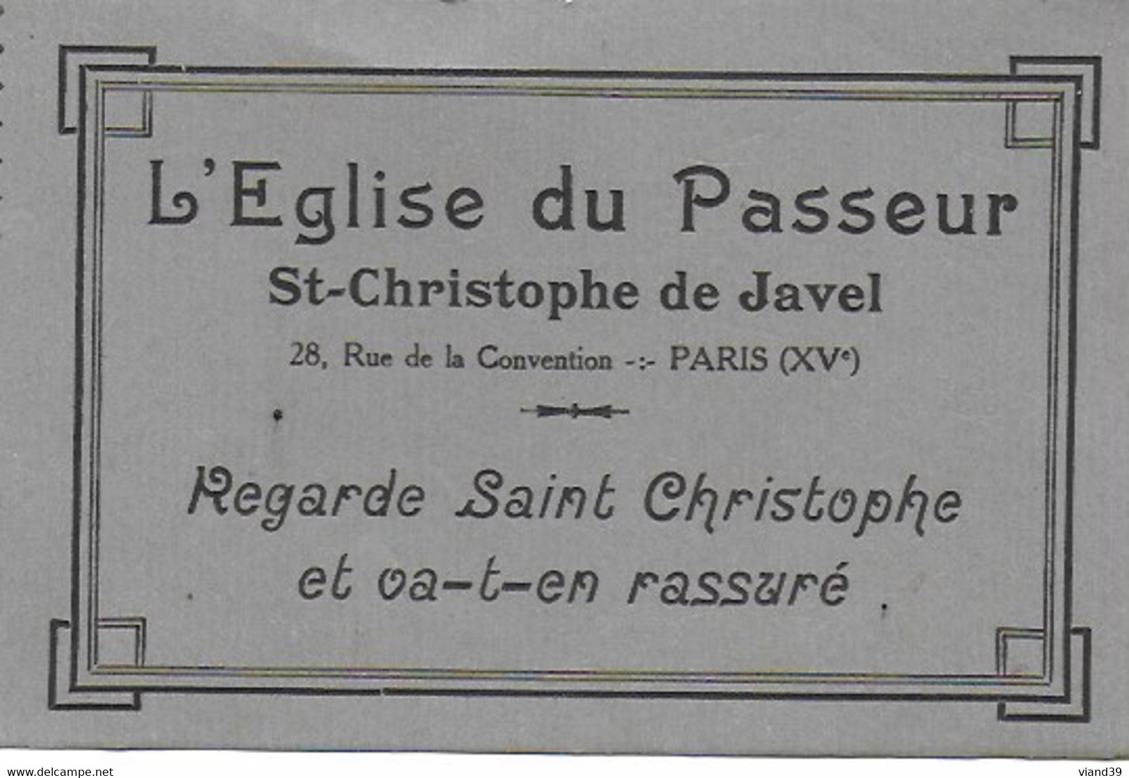 Eglise St Christophe De Javel ( XVe) - Eglise Du Passeur :  Un  Des Grands Panneaux Décoratifs En Voie D'exécution - Kirchen