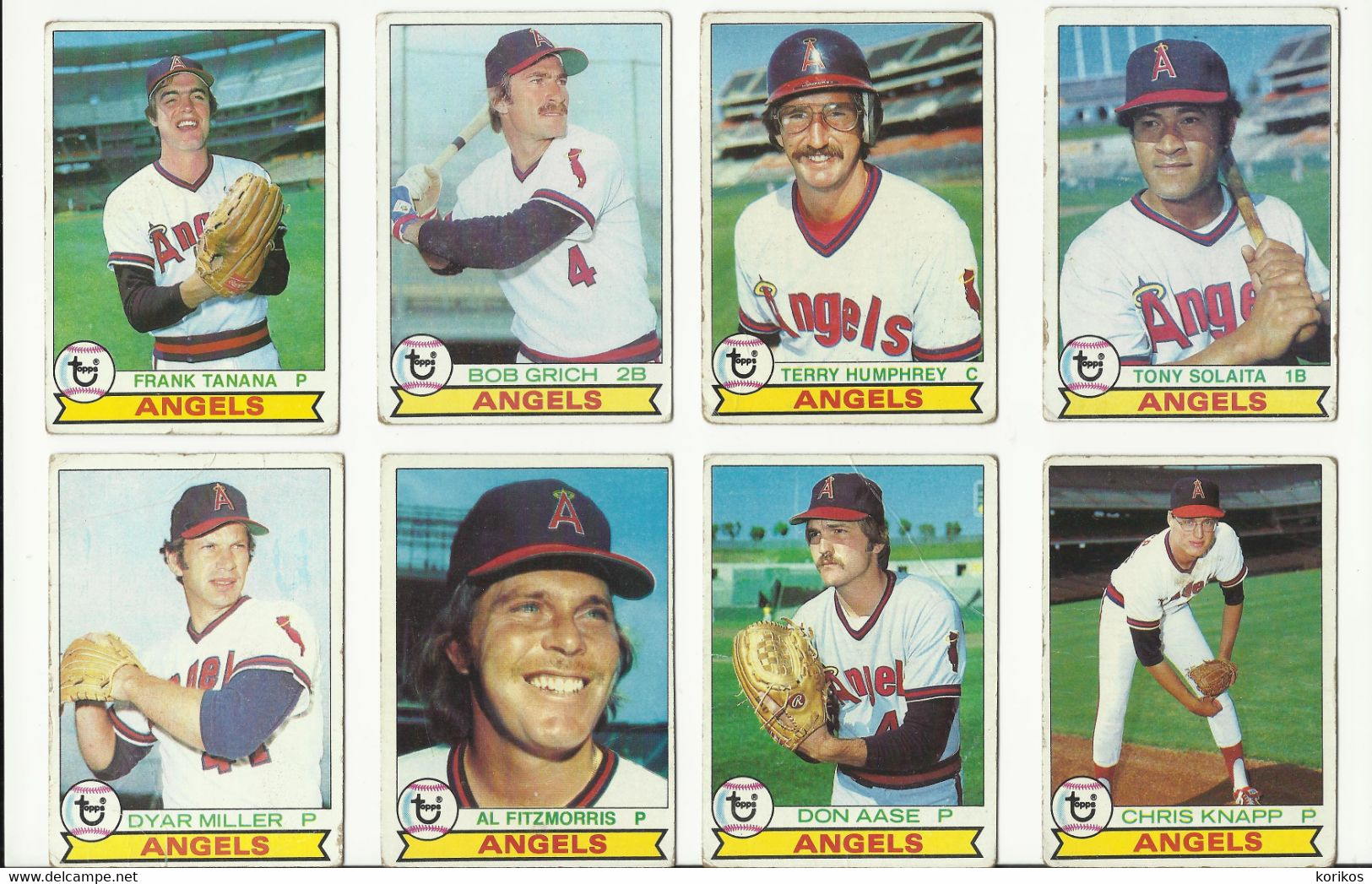 1979 BASEBALL CARDS TOPPS – CALIFORNIA ANGELS – MLB - MAJOR LEAGUE BASEBALL - Lotti