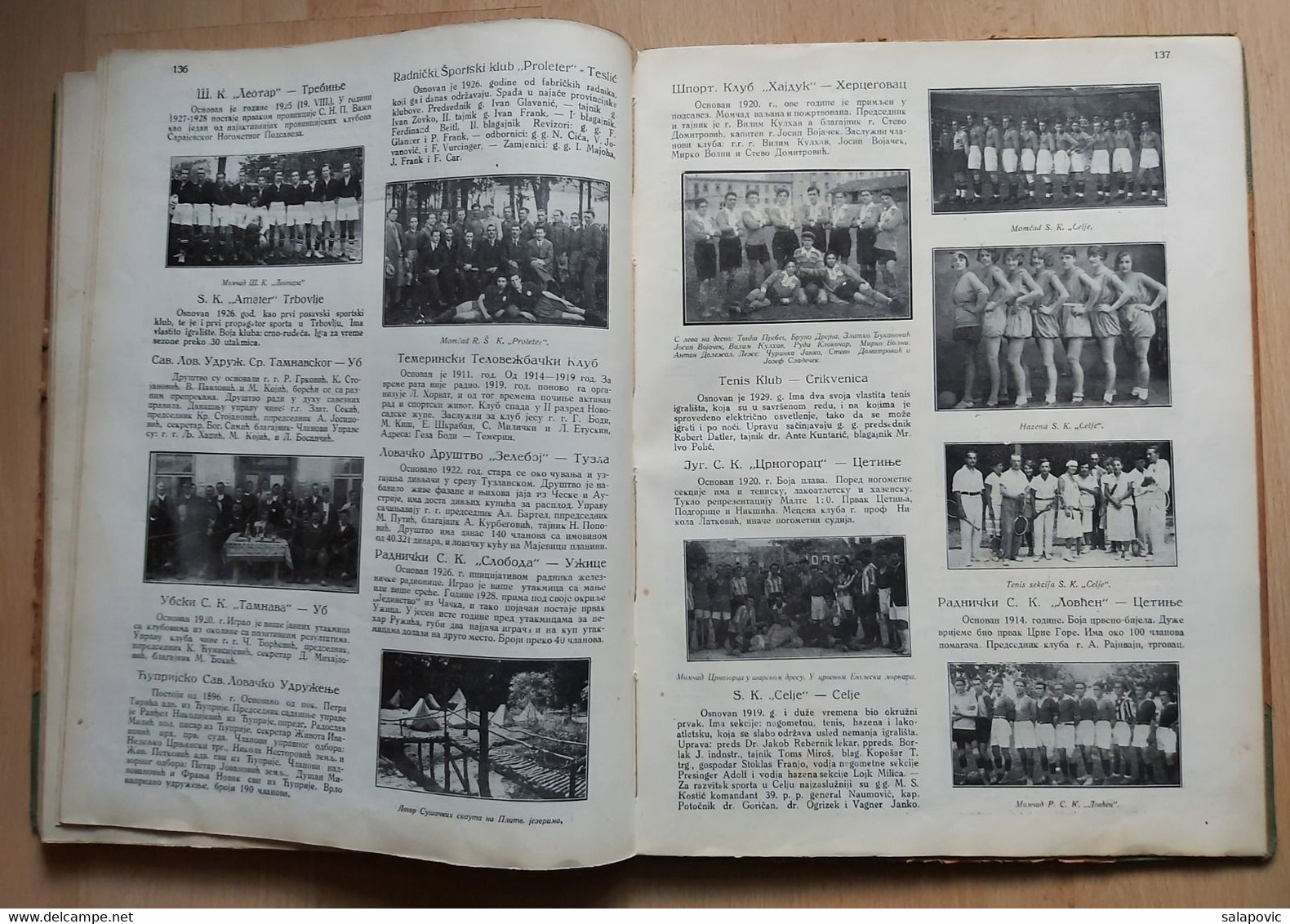 Football PRVI JUGOSLOVENSKI SPORTSKI ALMANAH, [The First Yugoslav Sports Almanac] (Belgrade 1930) RRARE