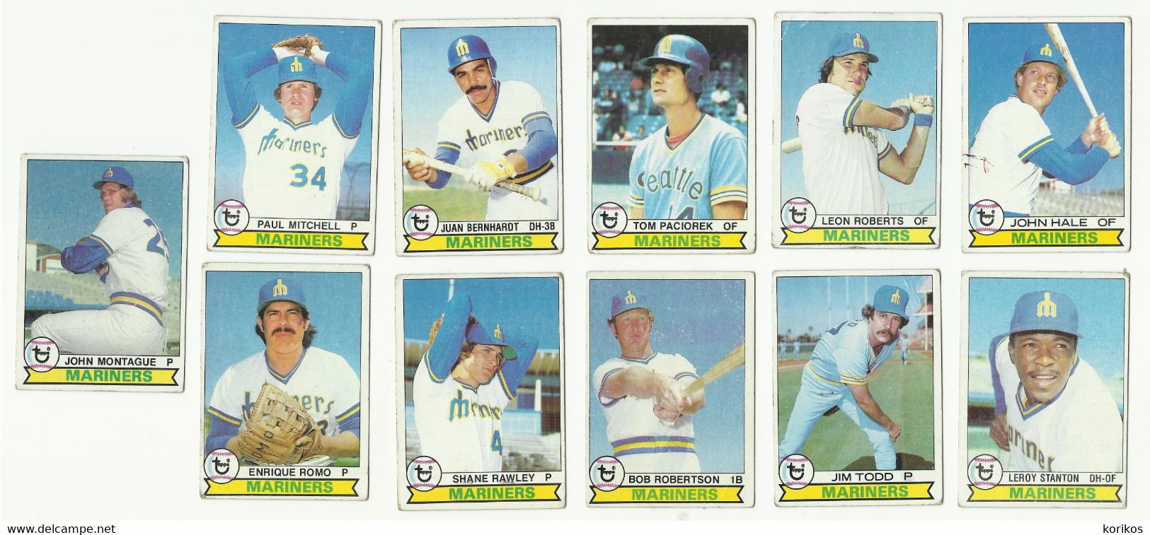 1979 BASEBALL CARDS TOPPS – SEATTLE MARINERS – MLB - MAJOR LEAGUE BASEBALL - Konvolute