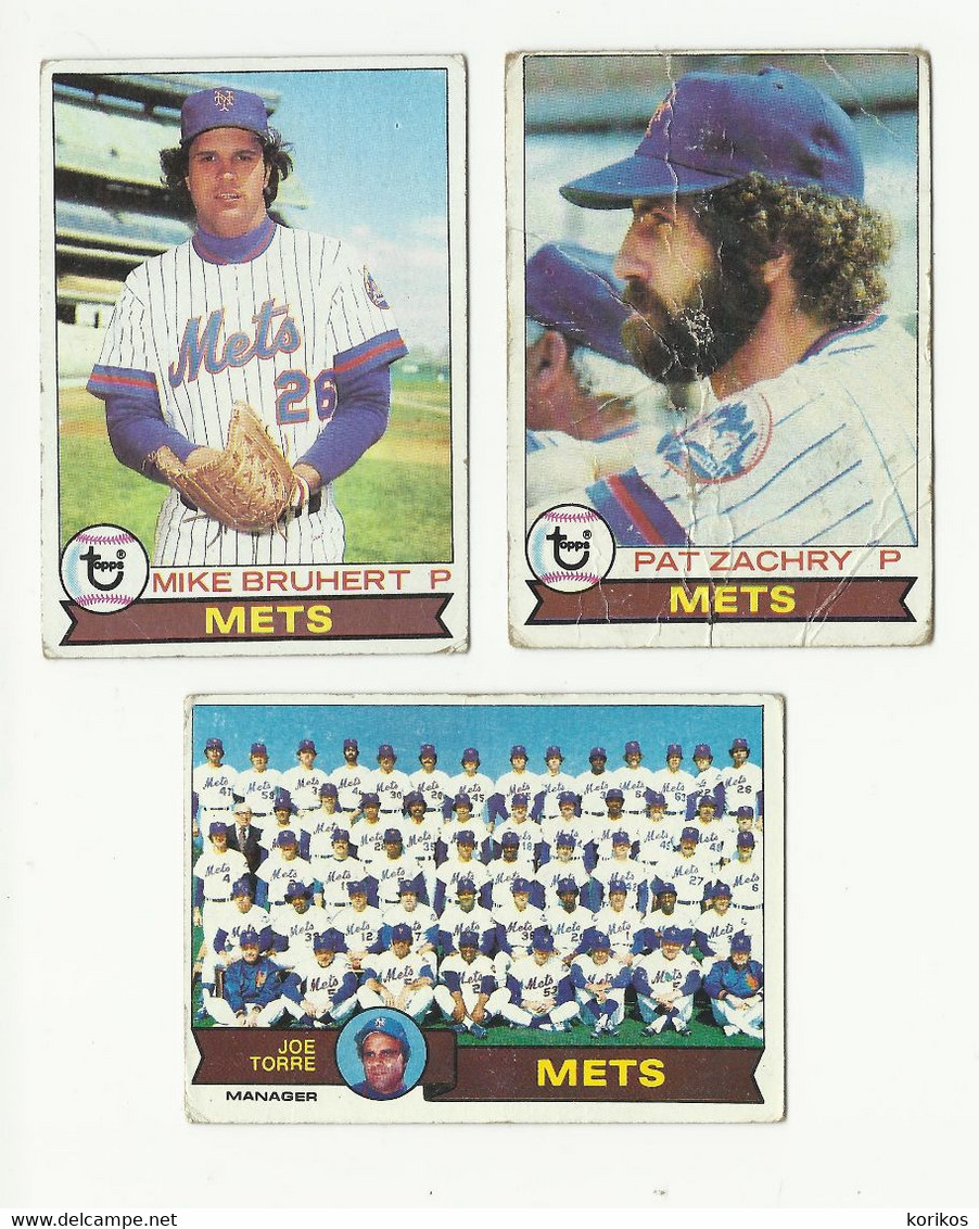 1979 BASEBALL CARDS TOPPS – NEW YORK METS – MLB - MAJOR LEAGUE BASEBALL - Konvolute