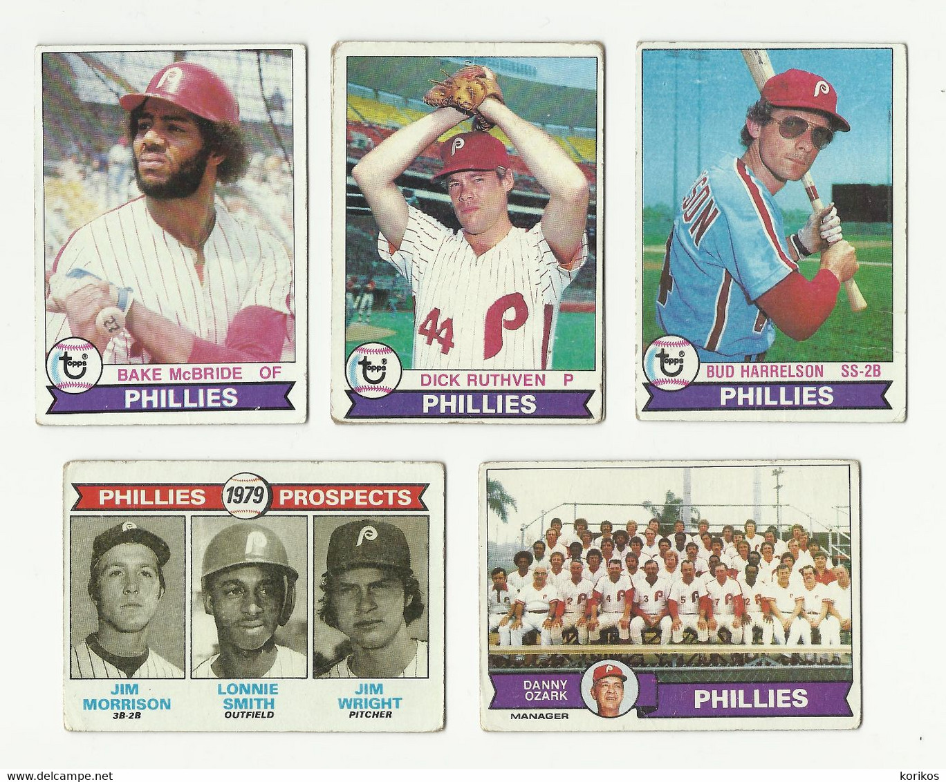 1979 BASEBALL CARDS TOPPS – PHILADELPHIA PHILLIES – MLB - MAJOR LEAGUE BASEBALL - Lots