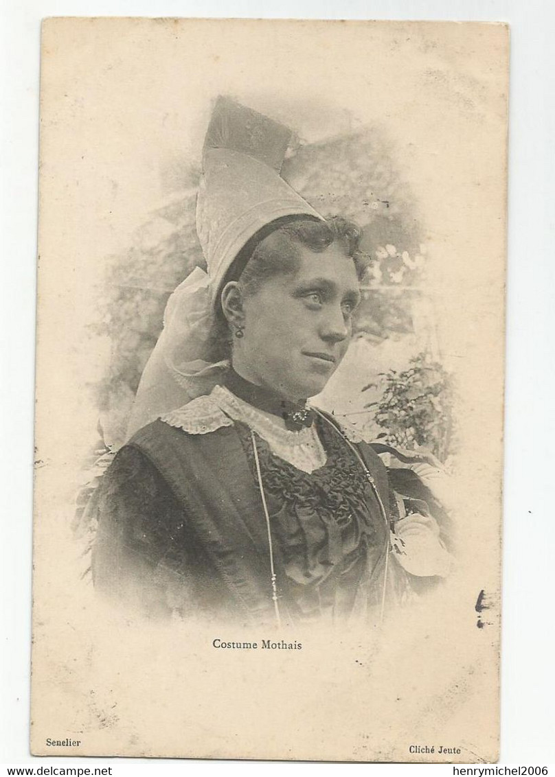 79 Deux Sèvres Costume Coiffe  Mothais Cachet St Maixent 1907 - Saint Maixent L'Ecole