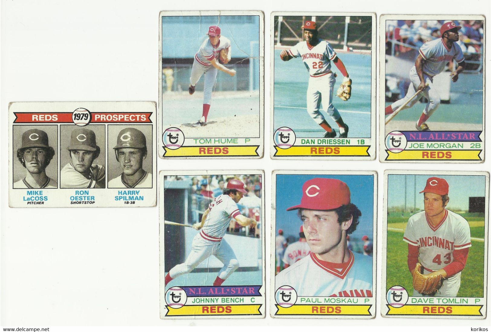 1979 BASEBALL CARDS TOPPS – CINCINNATI REDS – MLB - MAJOR LEAGUE BASEBALL - Verzamelingen