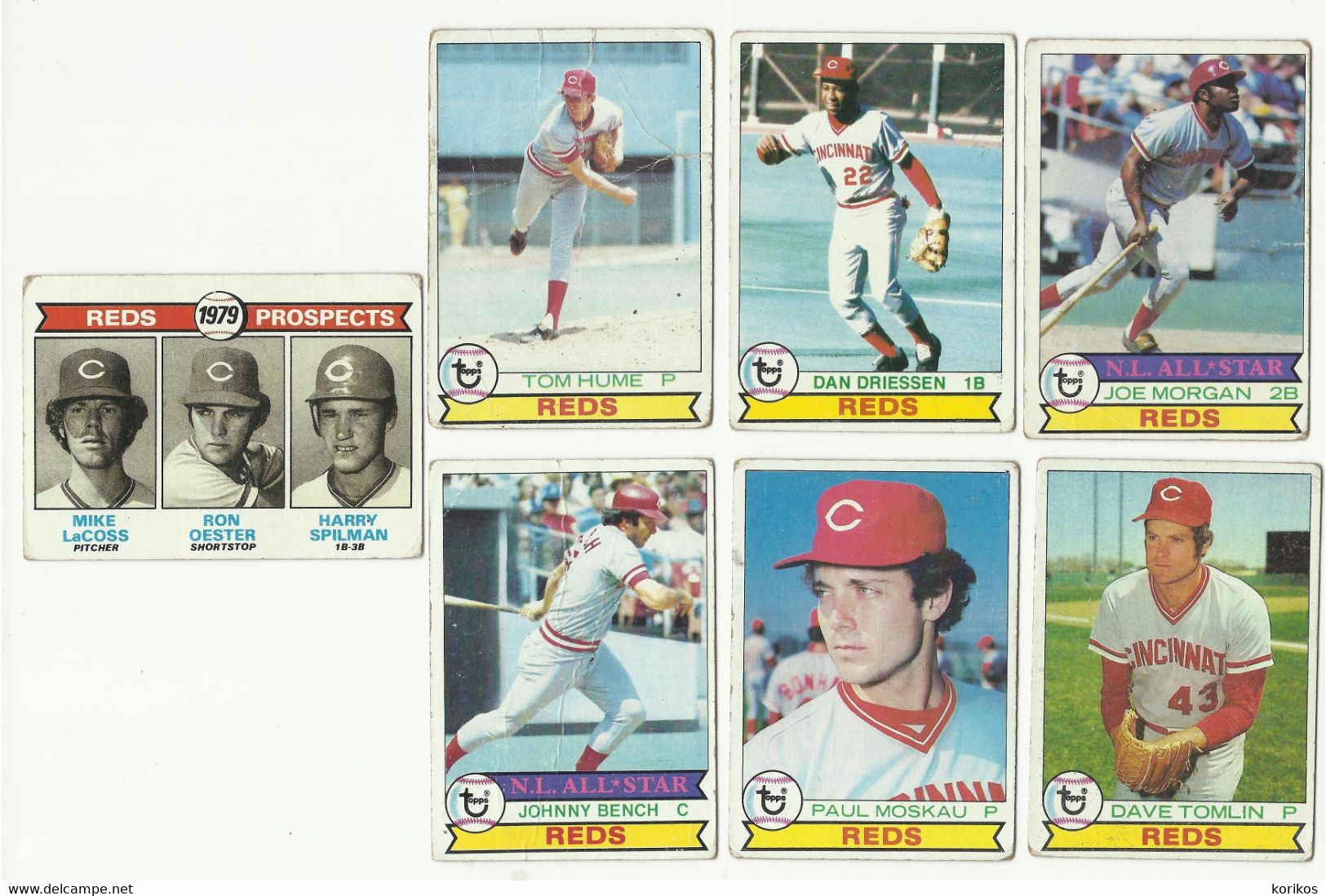 1979 BASEBALL CARDS TOPPS – CINCINNATI REDS – MLB - MAJOR LEAGUE BASEBALL - Lots