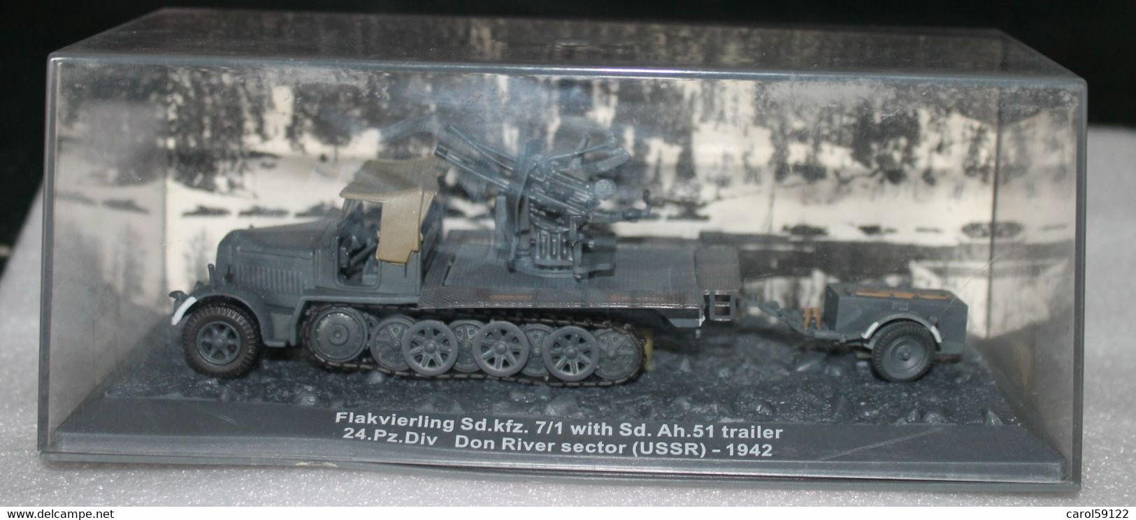 Modèle Réduit Flakvierling Sd.Kfz. 7/1 With Sd. Ah.51 Trailer - Veicoli