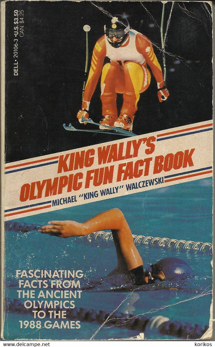 KING WALLYS OLYMPIC FUN FACT BOOK – 1988 - OLYMPIC GAMES – DELL BOOKS - 1950-Aujourd'hui