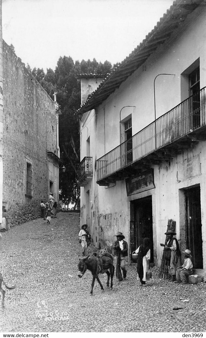 Mexique - TAXCO - Une Rue - Ane - Carte-Photo - Mexique