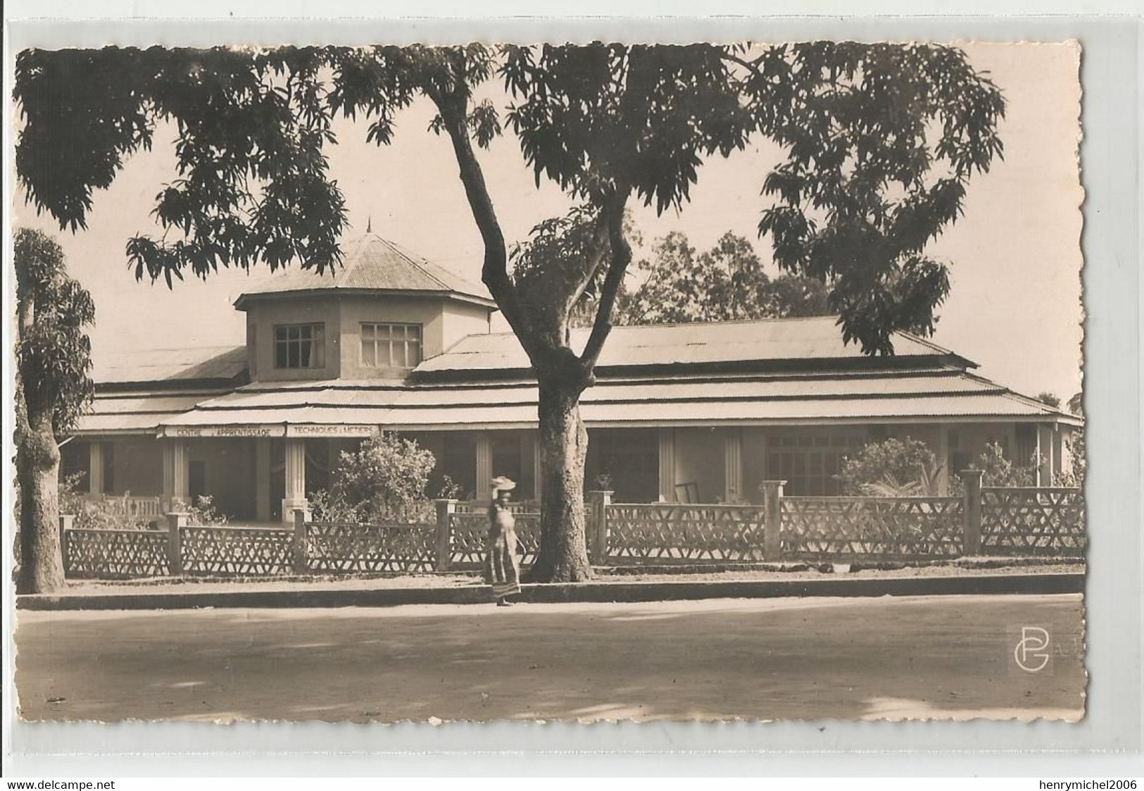 Afrique Guinée Française Kindia Le Centre D'apprentissage  Cachet 1957 Pour Aof - Guinée Française