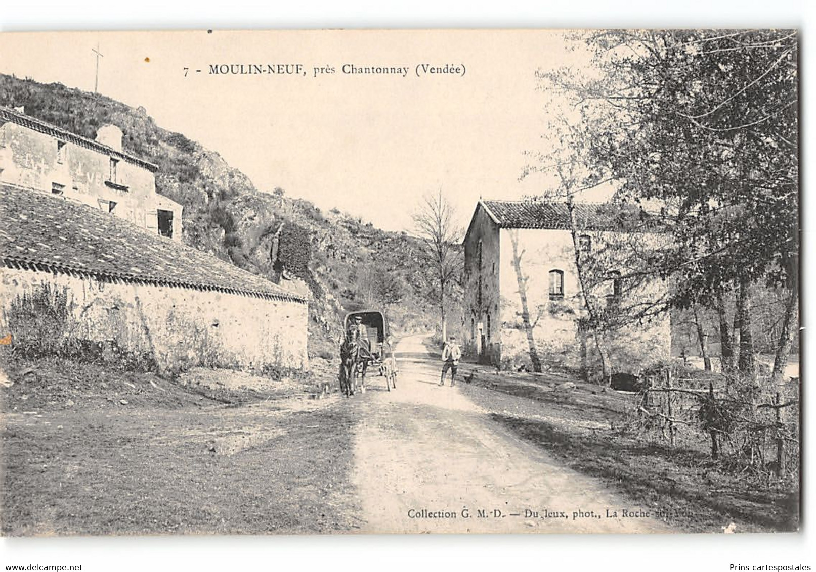 CPA 85 Moulin Neuf Chantonnay Un Attelage - Chantonnay