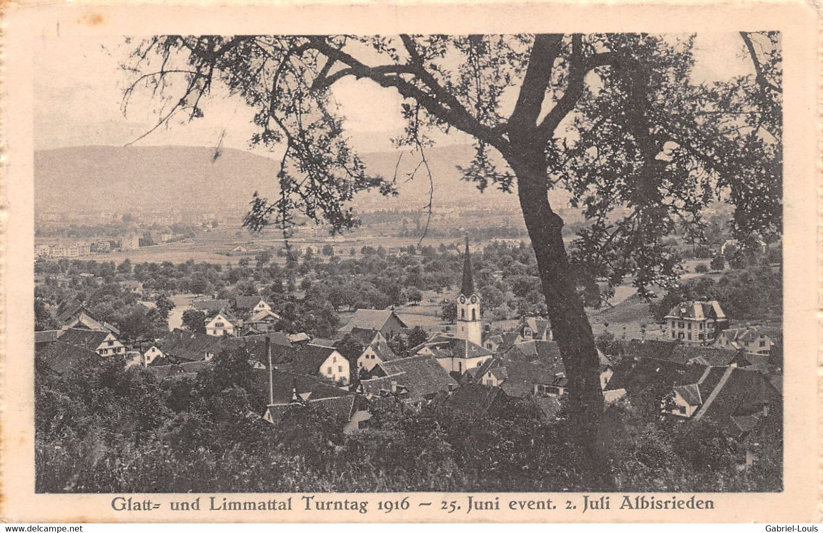 Glatt Und Limmattal Turntag 1916 23 Juni Event 2 Juli Albisrieden Bei Zürich - Zürich