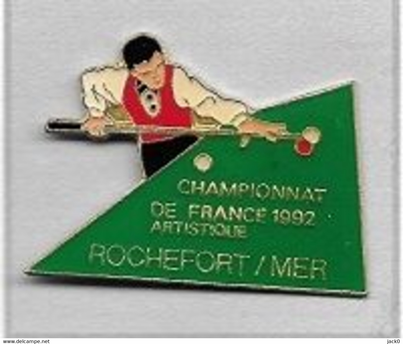 Pin' S  Ville, Sport  BILLARD, CHAMPIONNAT  DE  FRANCE  1992  ARTISTIQUE  à  ROCHEFORT / MER  ( 17 ) - Billard
