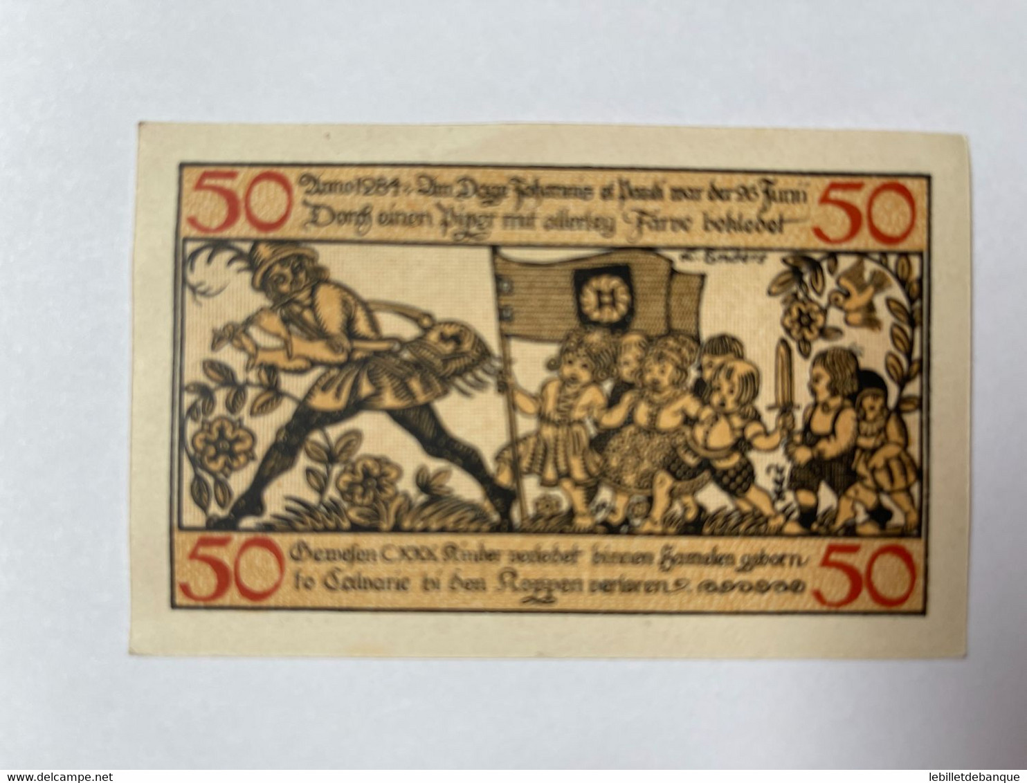 Allemagne Notgeld Hameln 50 Pfennig - Collections