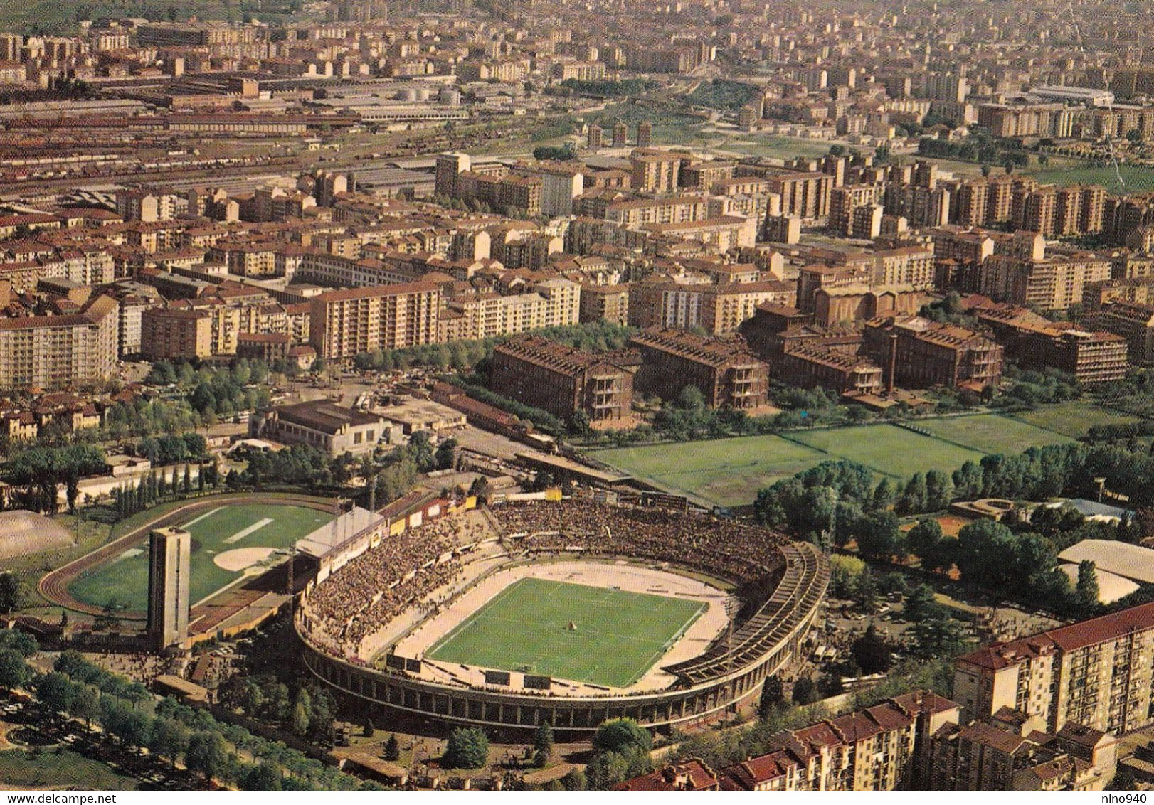 TORINO - Lo Stadio Visto Dall'aereo - F/G - V: 1977 - Stadien & Sportanlagen