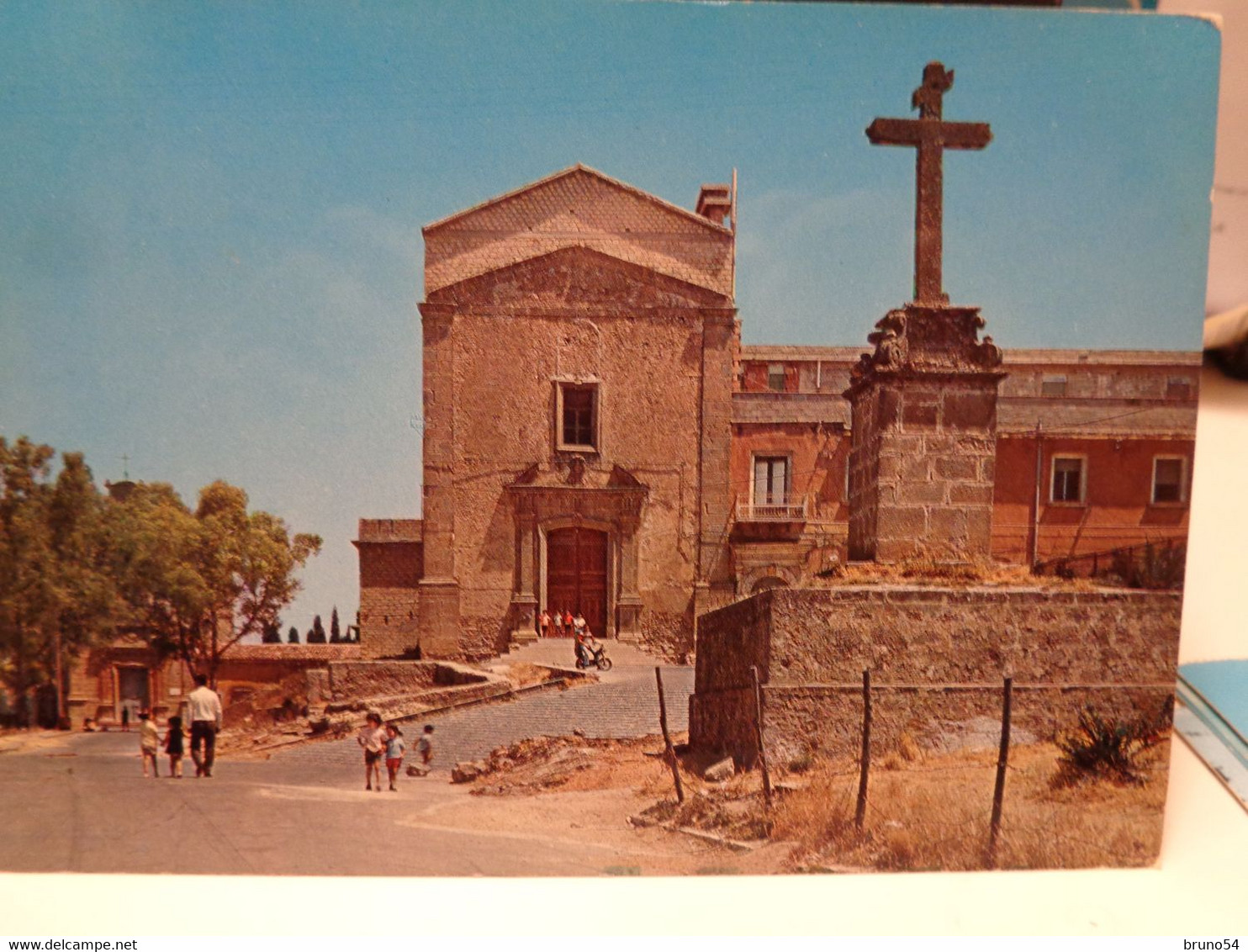 Cartolina Niscemi Prov Caltanissetta Santuario Maria SS.ma Del Bosco - Caltanissetta