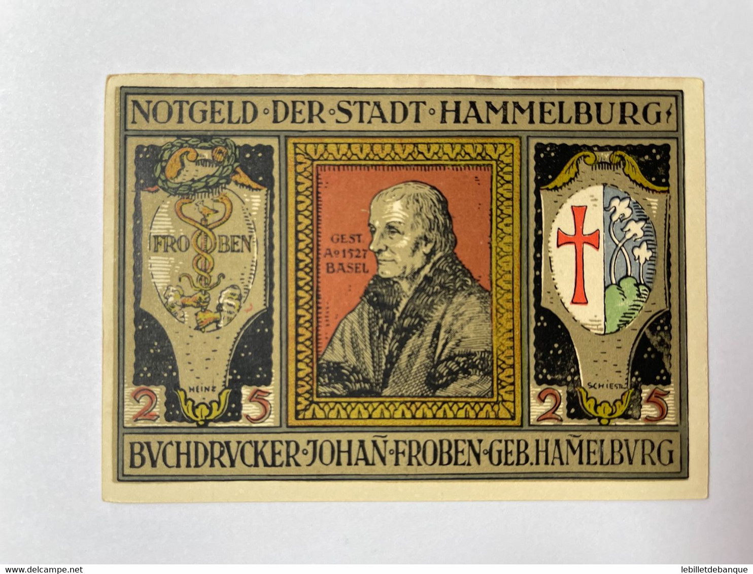 Allemagne Notgeld Hammelburg 25 Pfennig - Collections