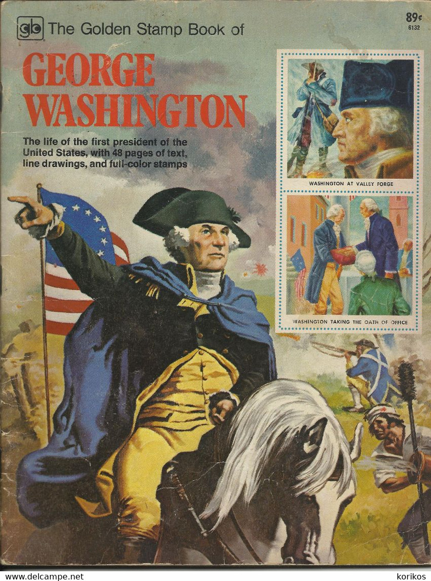 GEORGE WASHINGTON GOLDEN STAMP BOOK 1978 – GOLDEN PRESS - UNITED STATES HISTORY - Stati Uniti