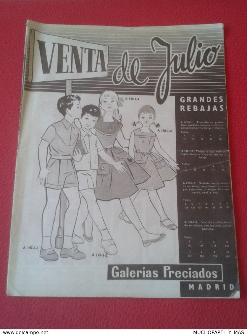 ANTIGUA REVISTA CATÁLOGO PUBLICITARIO ARTÍCULOS GALERÍAS PRECIADOS MADRID VENTA DE JULIO PRENDAS ETC ALMACENES TIENDAS.. - [4] Themes