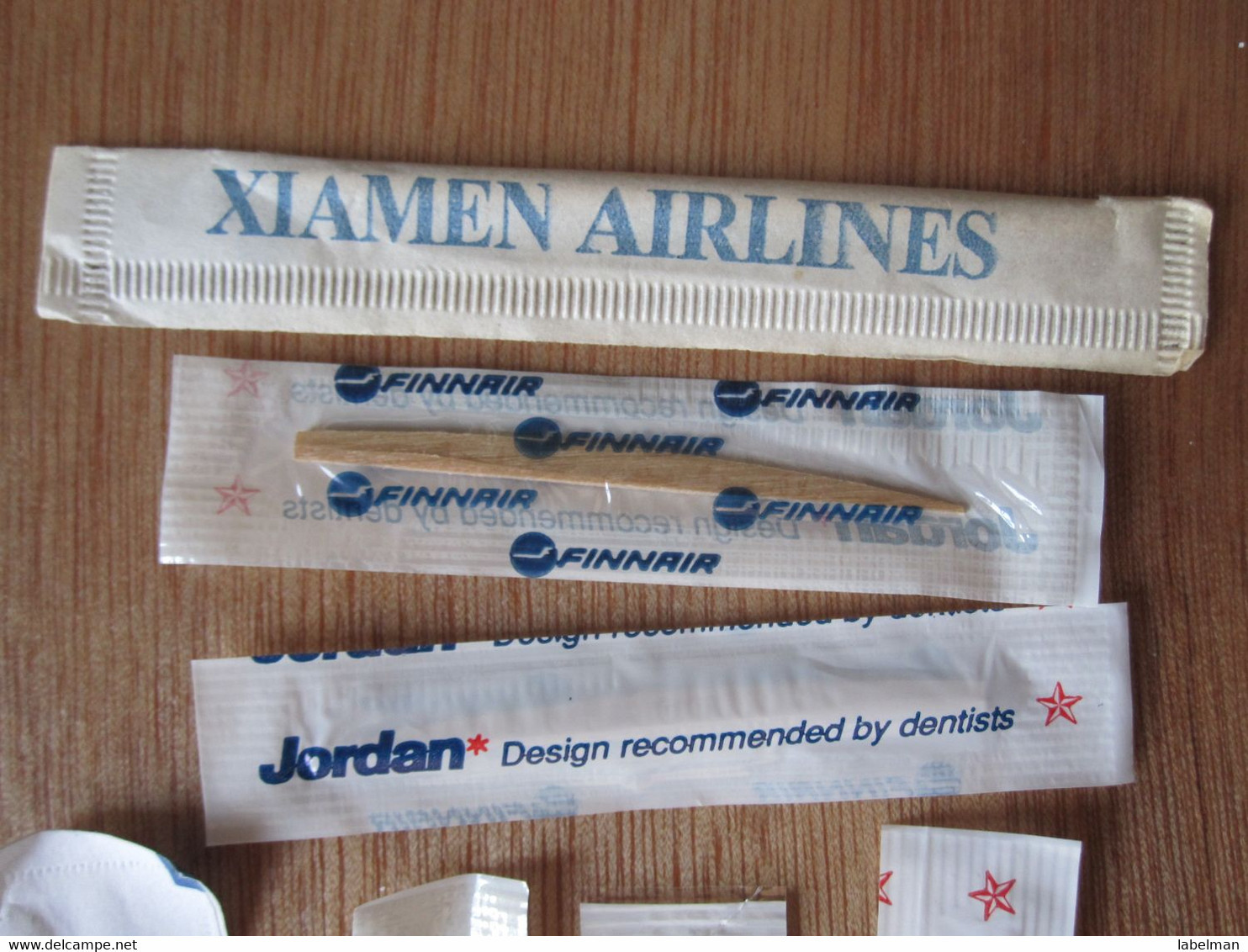 CHINA XIAMEN SPAIN IBERIA SCANDINAVIAN SAS FINNAIR FINLAND GARUDA INDONESIA TOOTHPICK AIR LINE WAYS JET FLIGHT PLANE - Cutlery