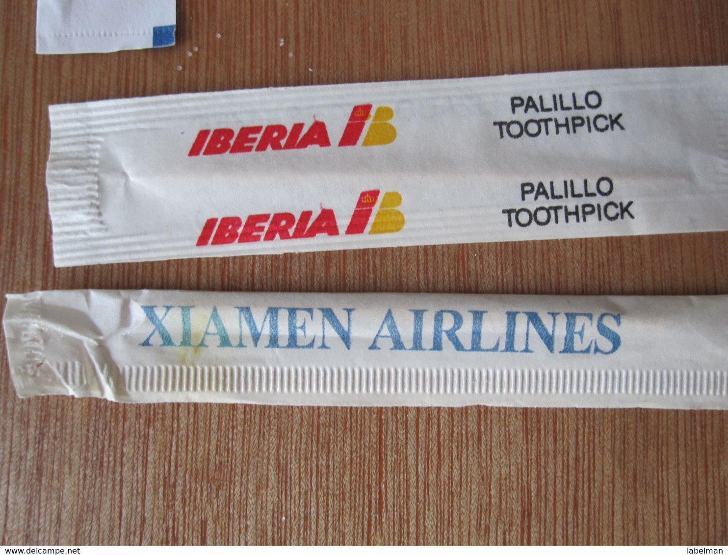 CHINA XIAMEN SPAIN IBERIA SCANDINAVIAN SAS FINNAIR FINLAND GARUDA INDONESIA TOOTHPICK AIR LINE WAYS JET FLIGHT PLANE - Cubertería