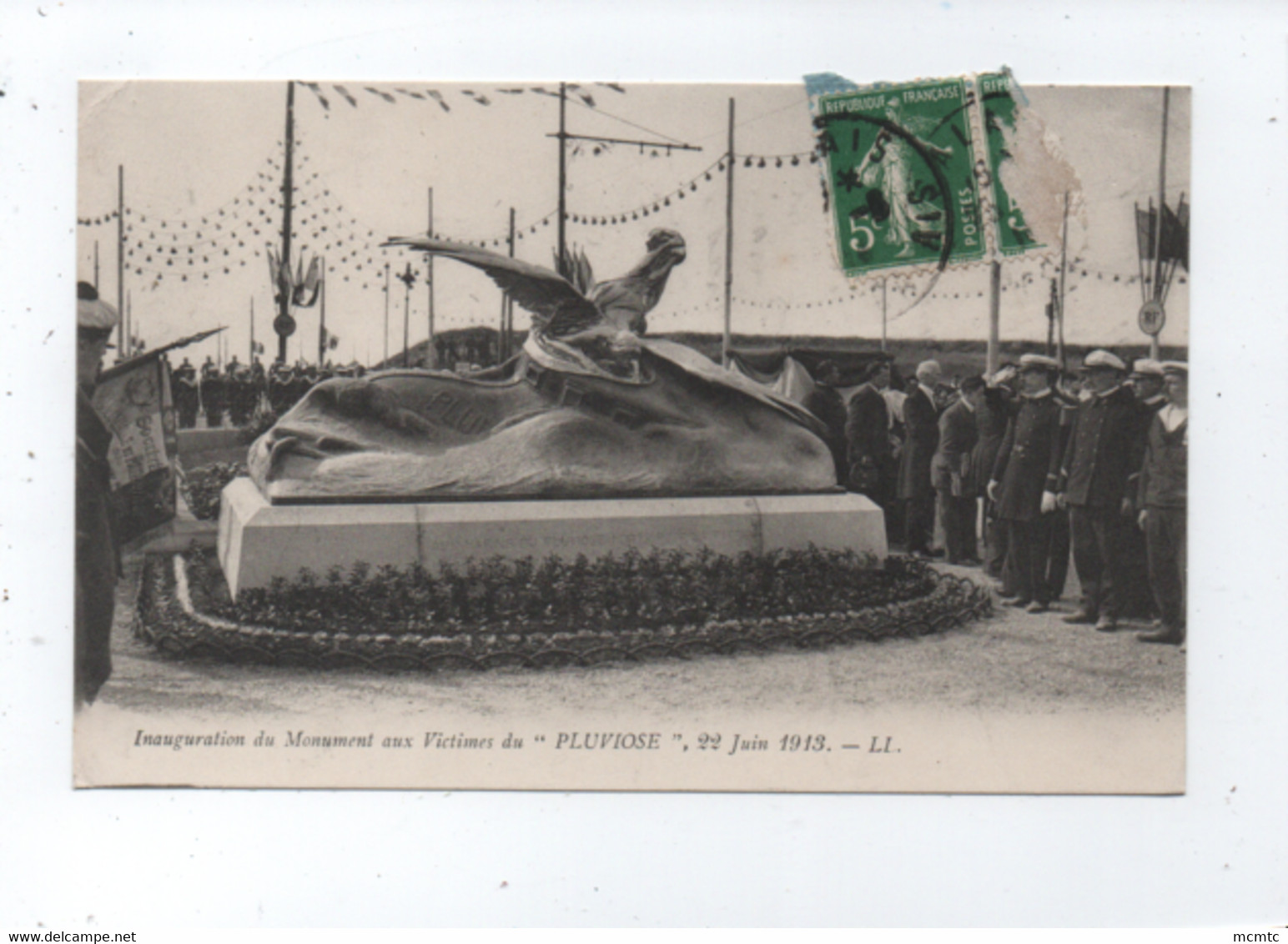 CPA  - Inauguration Du Monument Aux Victimes Du "Pluviose " , 22 Juin 1913 (  Calais ) - Calais